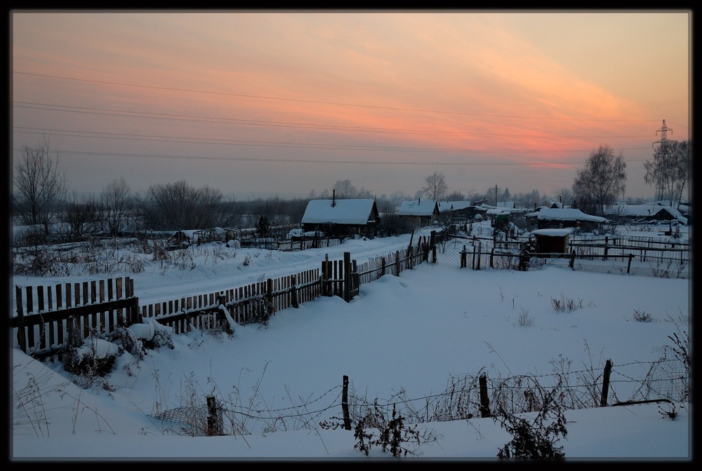 фото "Зимний вечер" метки: пейзаж, зима, ночь