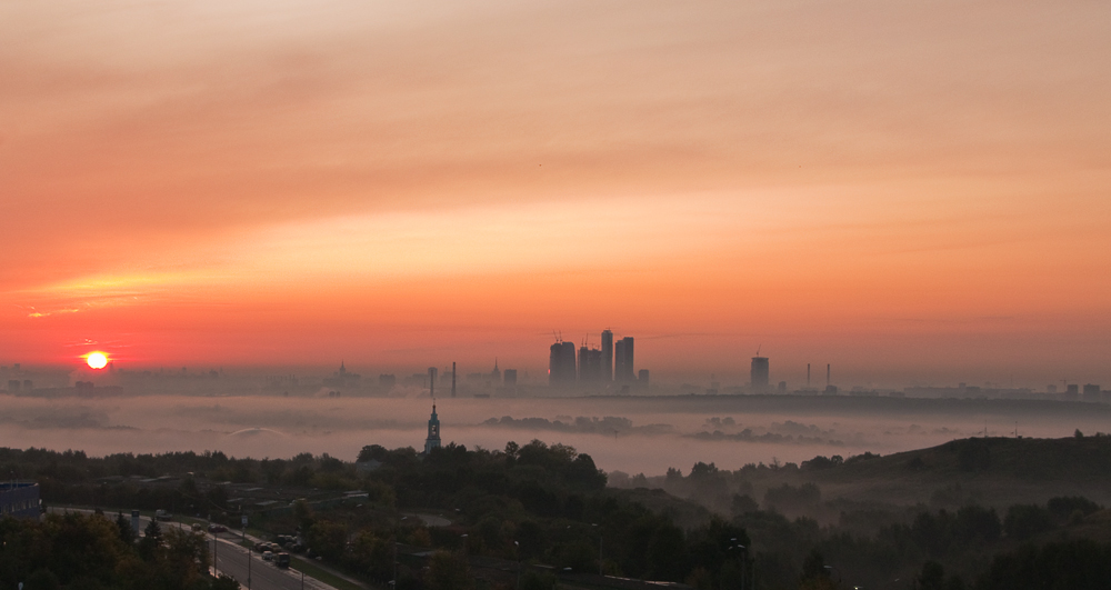 photo "Misty veil" tags: landscape, sunset