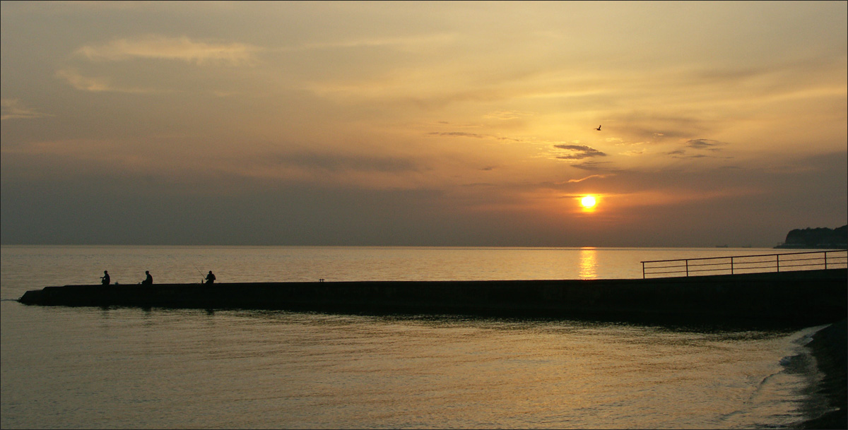 photo "Fishing" tags: landscape, travel, Europe, sunset