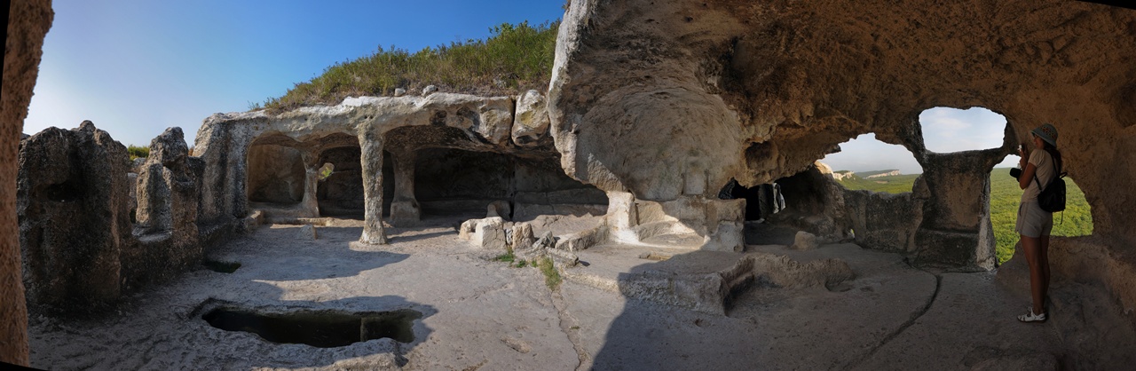 фото "пещерный город Эски-Кермен" метки: панорама, 