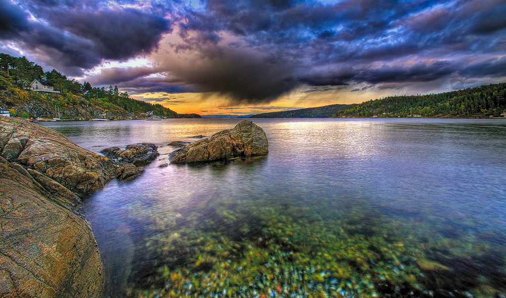 фото "Bunnefjorden....." метки: пейзаж, вода, закат