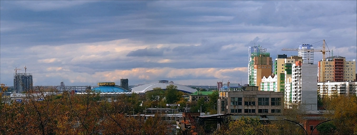 photo "Autumn panorama" tags: architecture, landscape, 