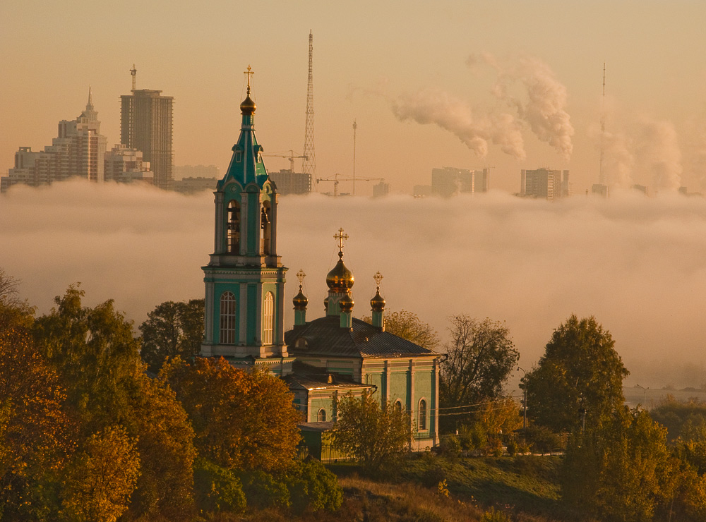 photo "Mist around the bush ..." tags: architecture, landscape, autumn