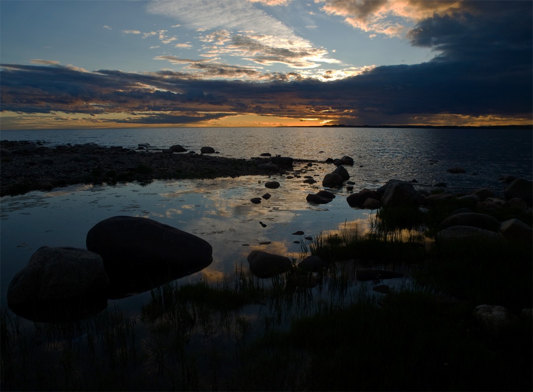 фото "Соловецкий закат (2)." метки: пейзаж, вода, закат
