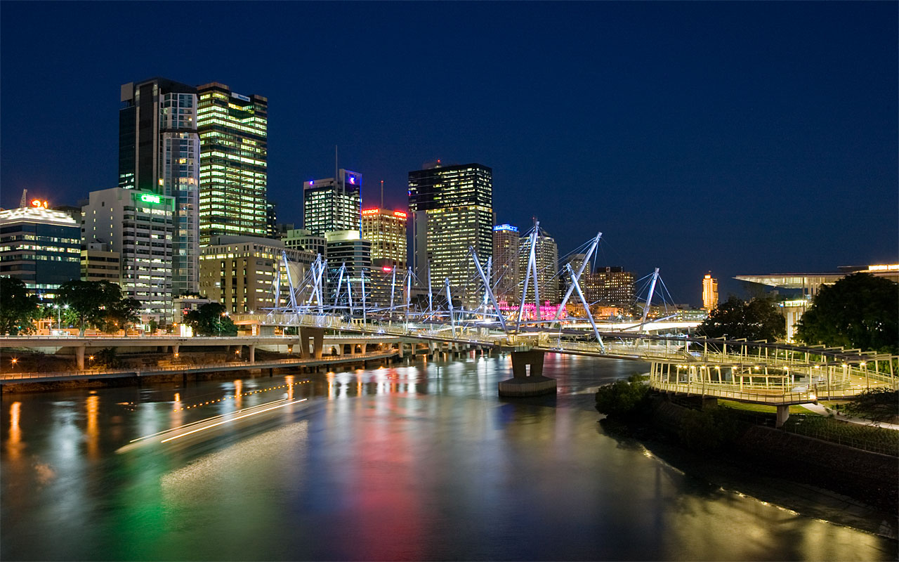 photo "Brisbane CBD" tags: travel, landscape, Australia, night