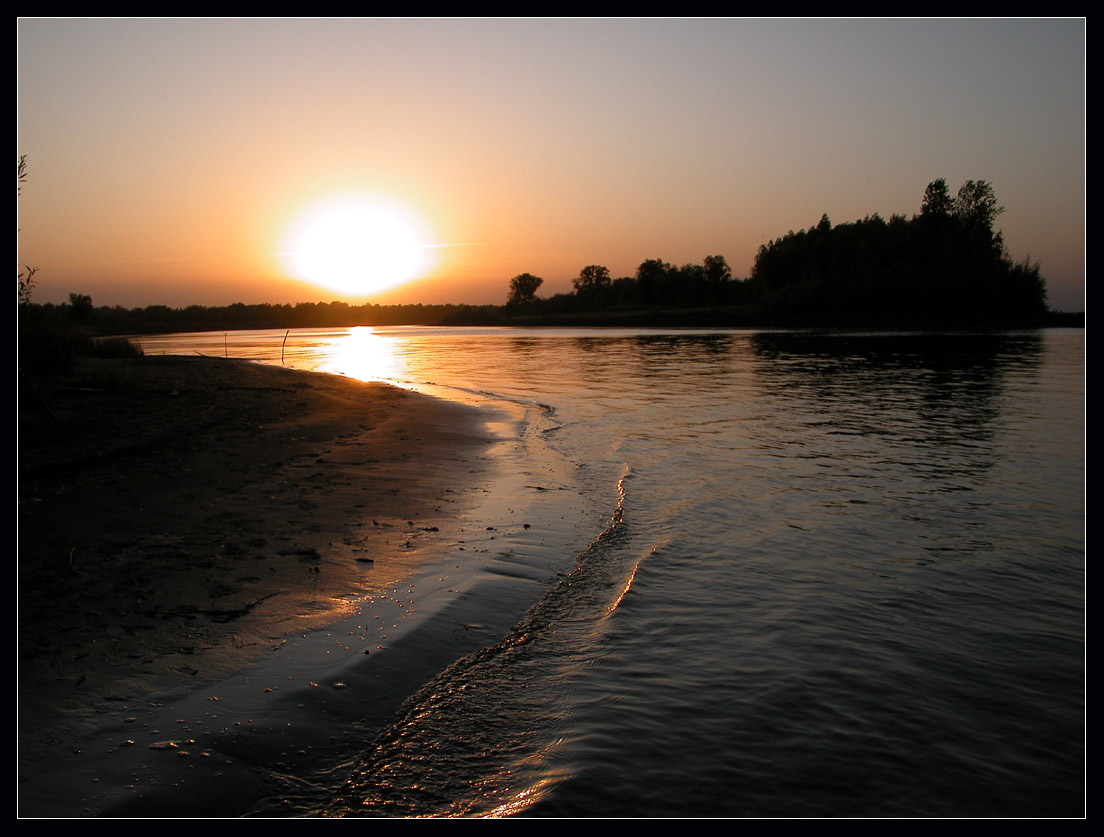 photo "Autumn evening on Volga" tags: landscape, forest, water