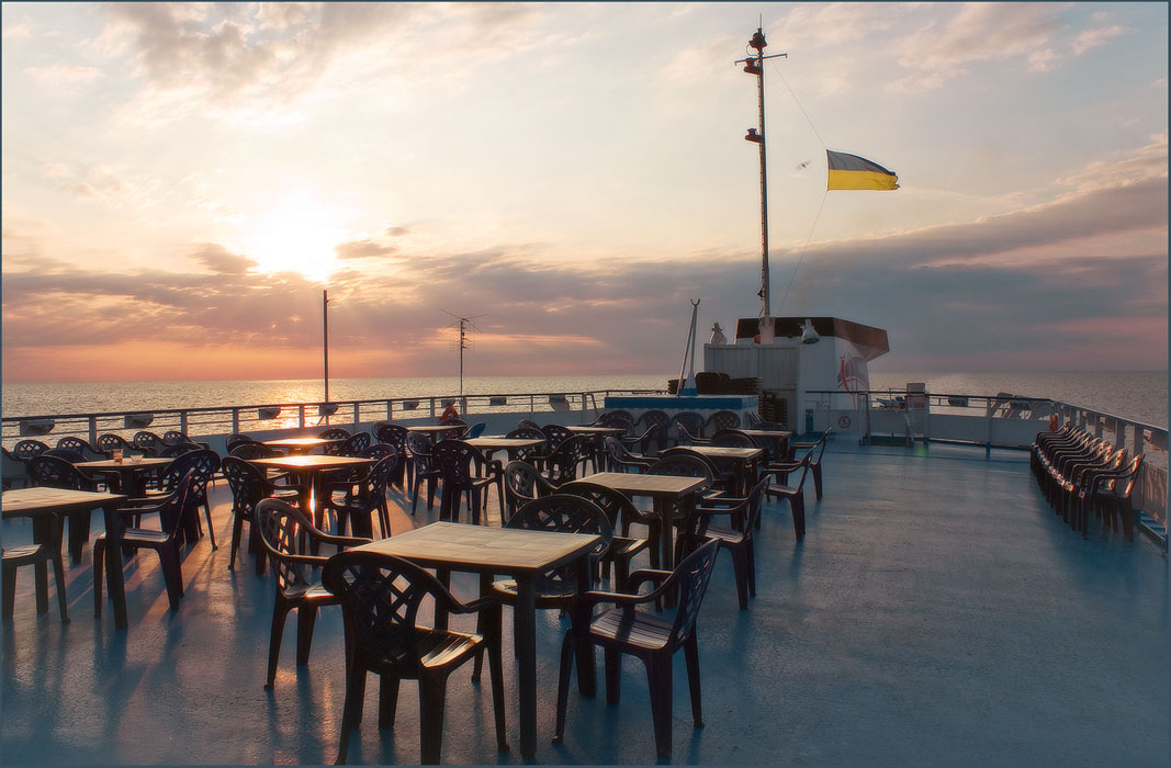 фото "Утро в открытом море" метки: пейзаж, вода, закат