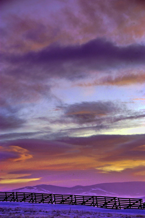 фото "first winter sunset" метки: пейзаж, закат