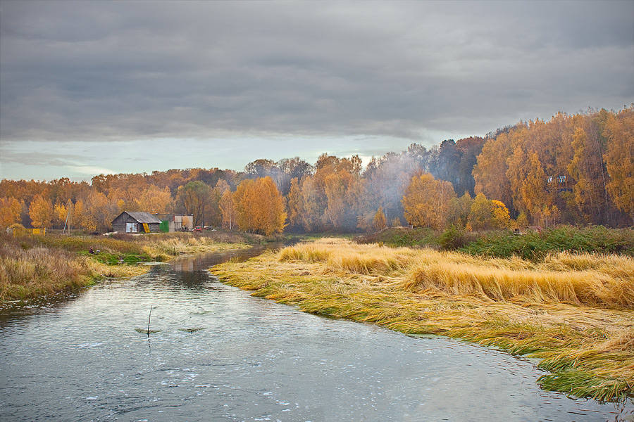 фото "Вид на Клязьму с плотины" метки: пейзаж, осень