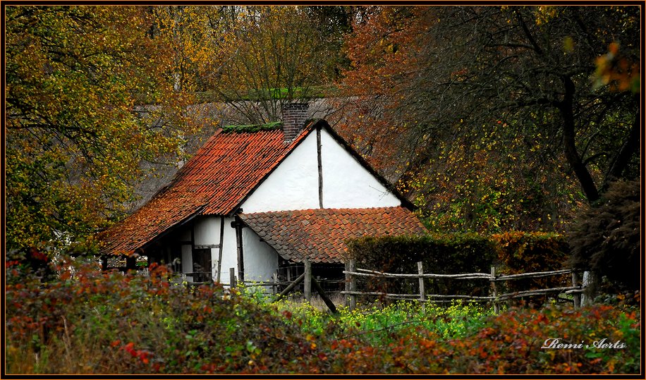 photo "between the green" tags: architecture, landscape, autumn