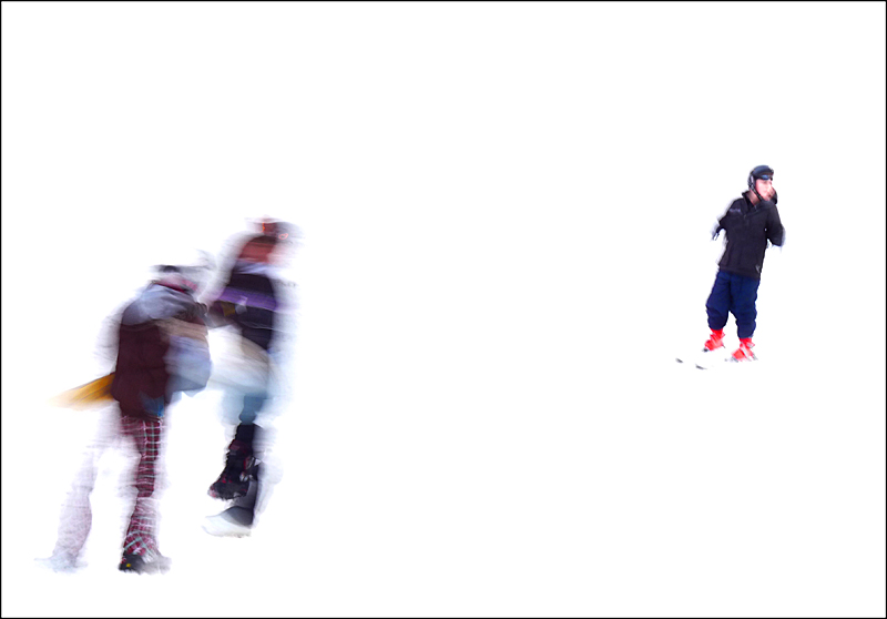 photo "Skiers" tags: abstract, sport, 