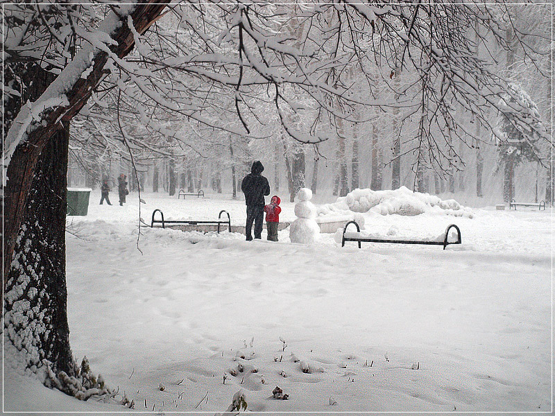 photo "Snowfall" tags: city, landscape, winter