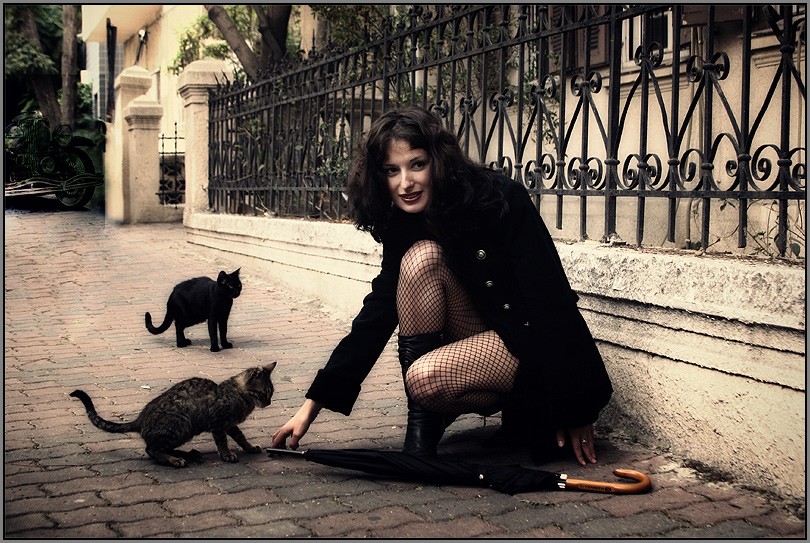 photo "Cats" tags: portrait, glamour, woman