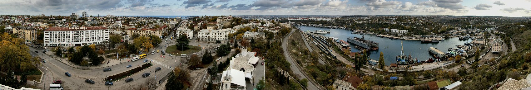 photo "View from the spire of the Sailors' club" tags: panoramic, architecture, landscape, 