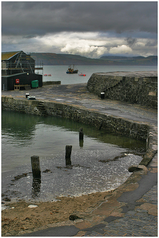 фото "Вечер в Lyme Regis." метки: пейзаж, путешествия, вода