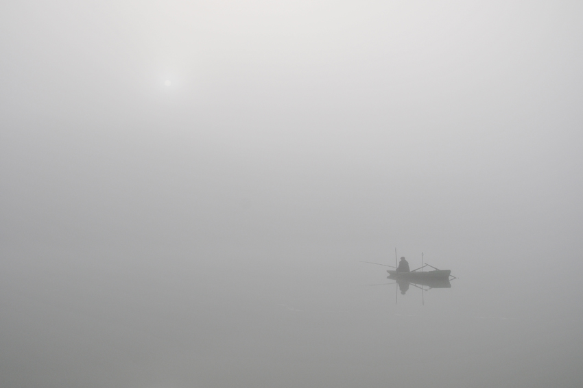 фото "Туман рыбалке не помеха..." метки: пейзаж, жанр, вода