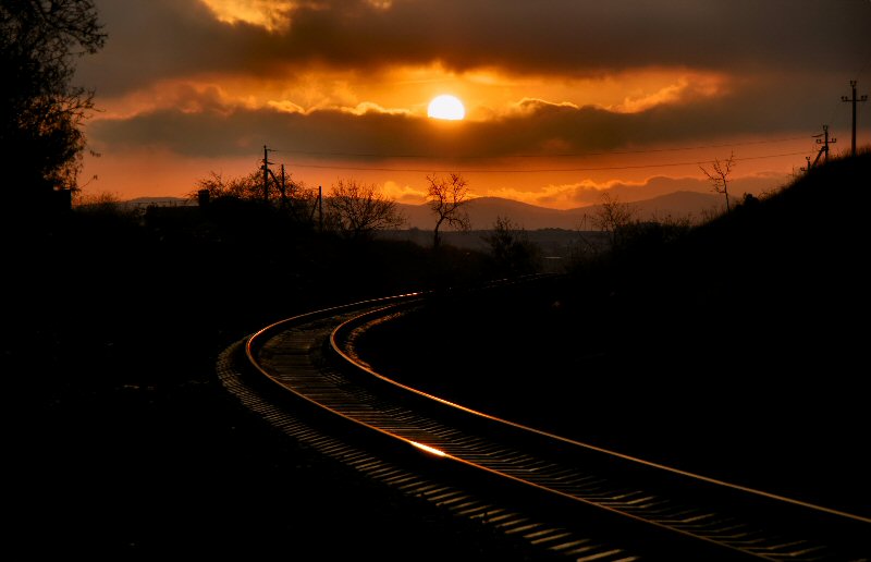 photo "There, behind turn..." tags: landscape, sunset