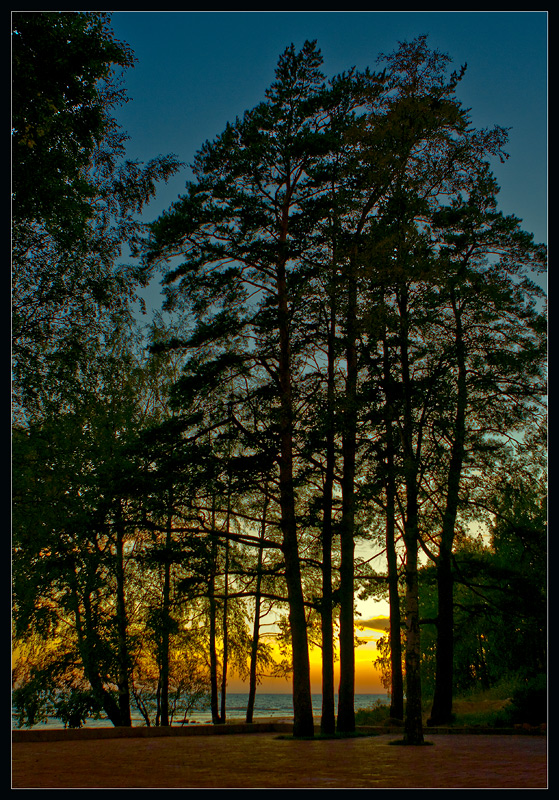 photo "***" tags: landscape, night, sunset