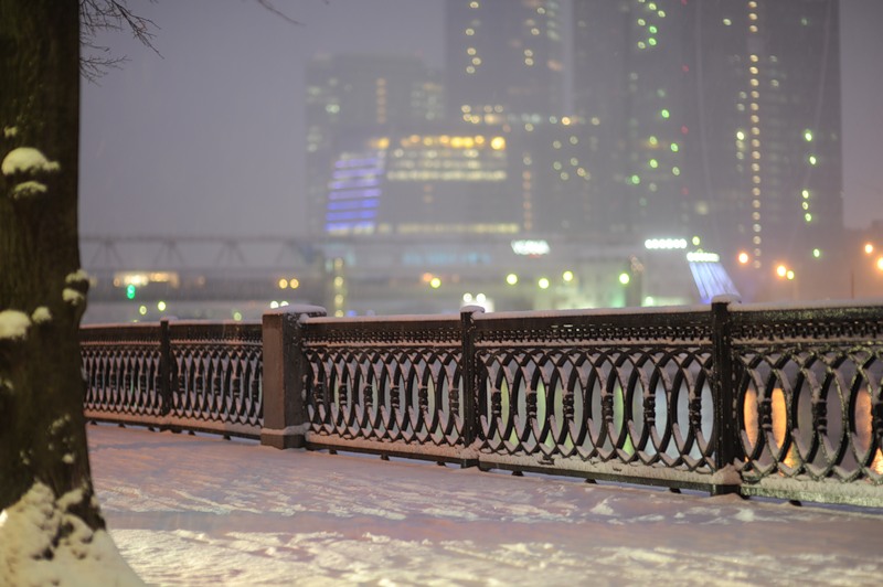 photo "evening" tags: city, landscape, winter