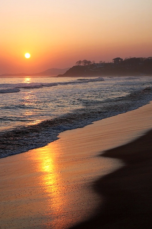 фото "Отражение на песке" метки: пейзаж, закат