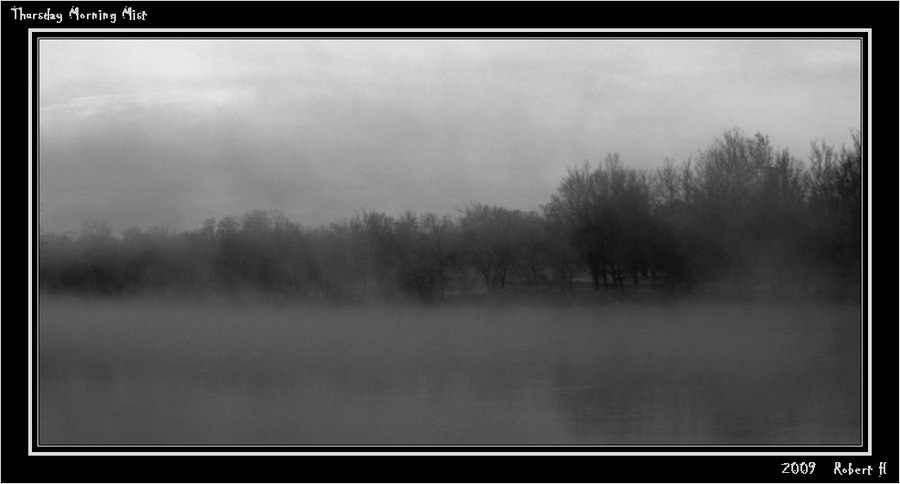 фото "Thursday Morning Mist" метки: пейзаж, черно-белые, вода