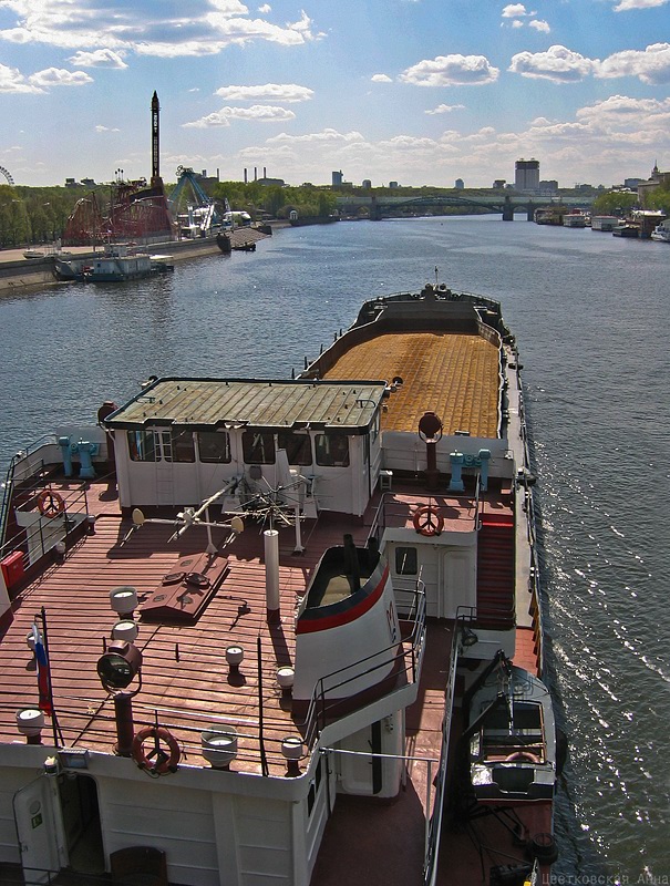 фото "только вперед..)" метки: пейзаж, техника, Москва, весна, вода, корабль, река