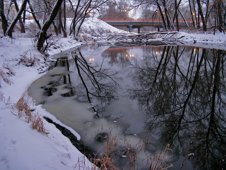 photo "River Nara in December" tags: landscape, water, winter
