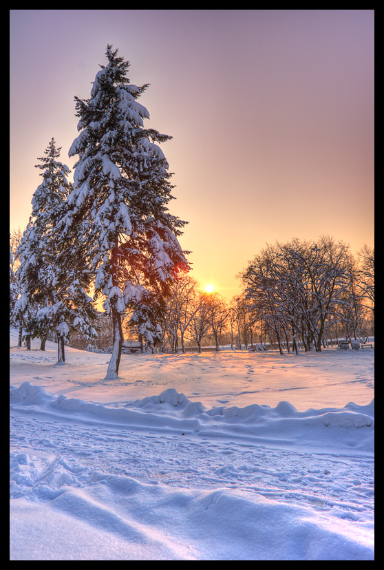 photo "Winter sunset" tags: landscape, winter