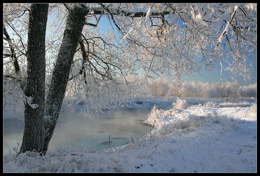 фото "Морозный день в длинную ночь" метки: пейзаж, зима
