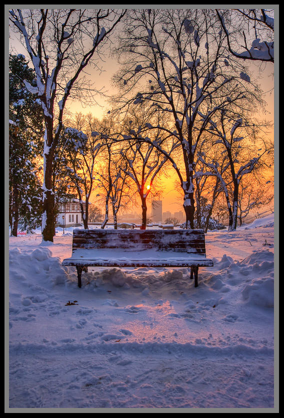 photo "***" tags: landscape, sunset, winter