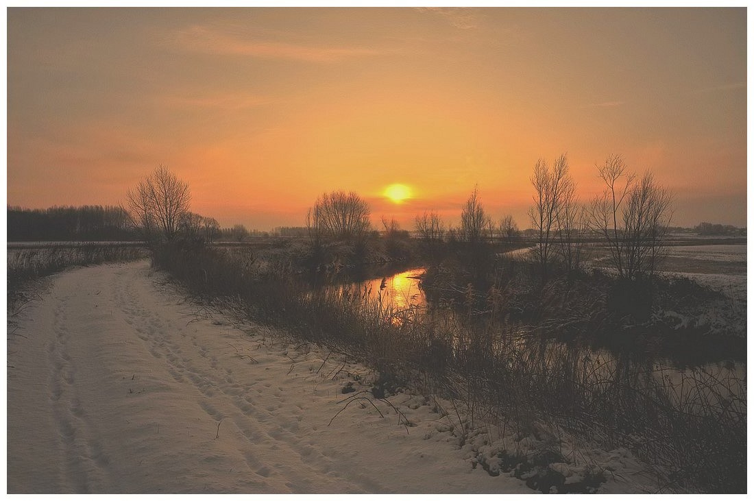 photo "***" tags: landscape, sunset, winter