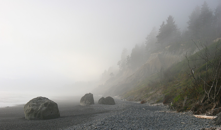 photo "Foggy coast" tags: landscape, travel, water