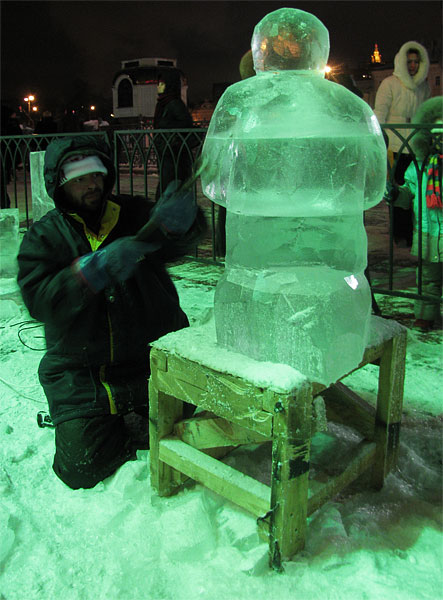 photo "Birth of an ice sculpture." tags: portrait, man