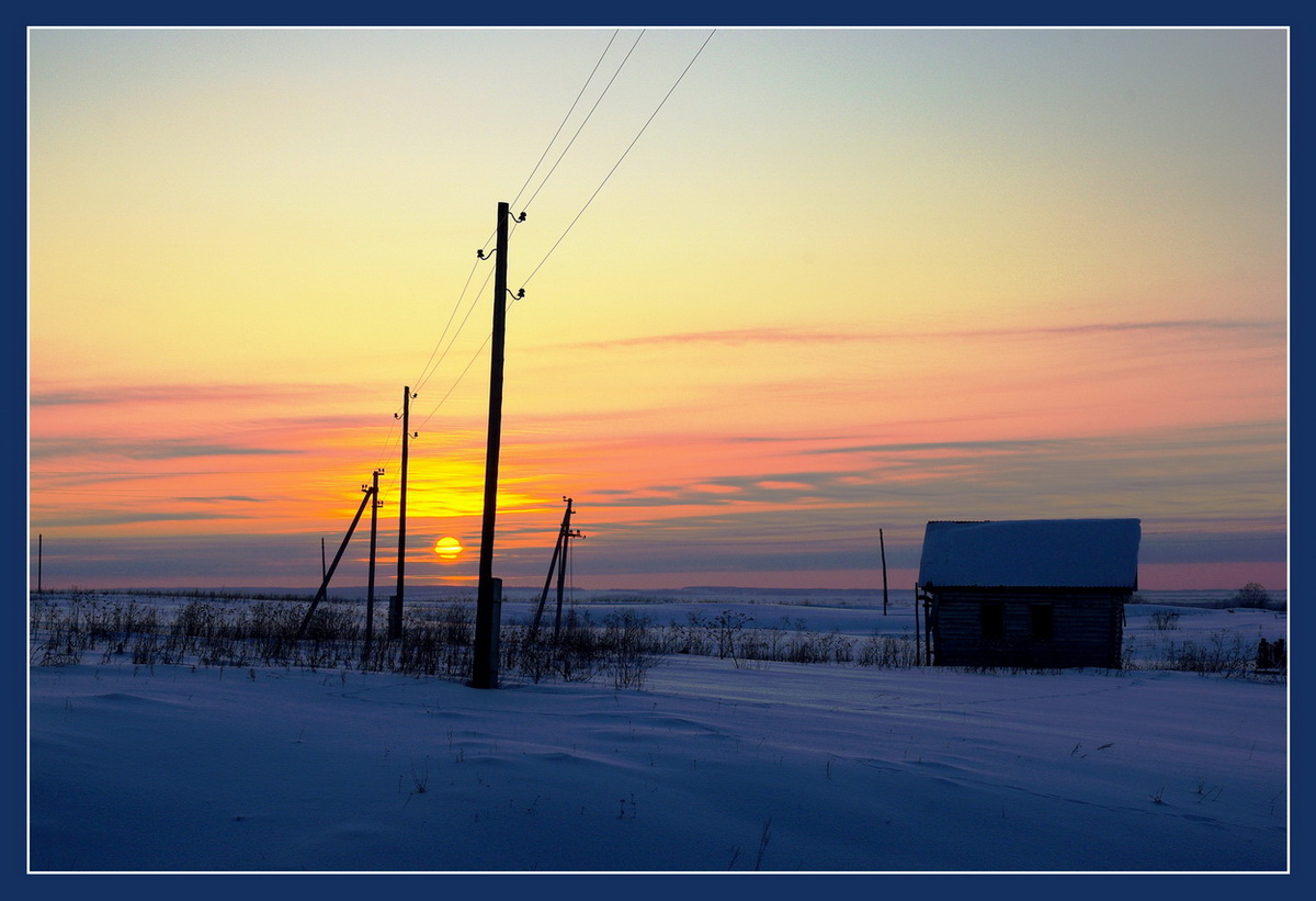 photo "***" tags: landscape, sunset, winter