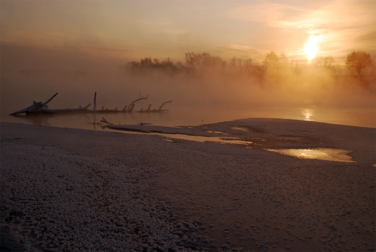 фото "Колдовские минуты.#" метки: пейзаж, закат, зима