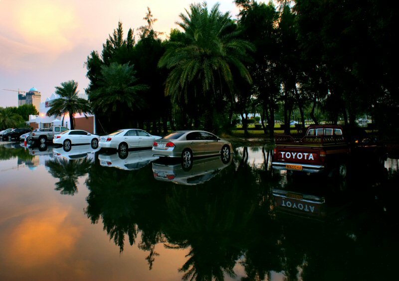 photo "Mirrored parking" tags: landscape, travel, Asia