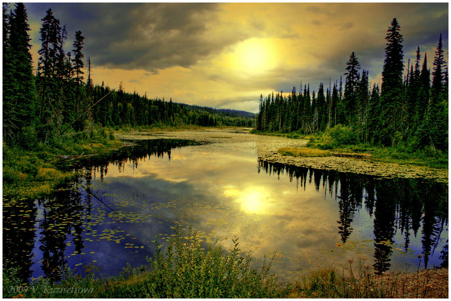 photo "Small Lake" tags: landscape, sunset, water