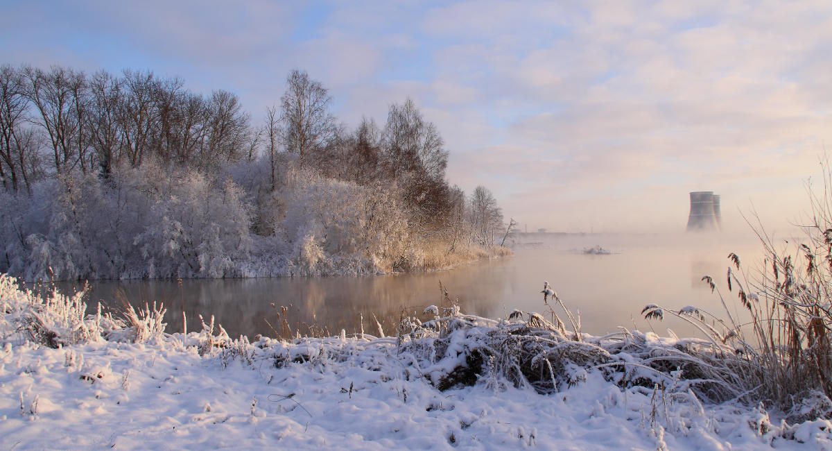 фото ".....озёра и заснеженные берега" метки: пейзаж, вода, лес