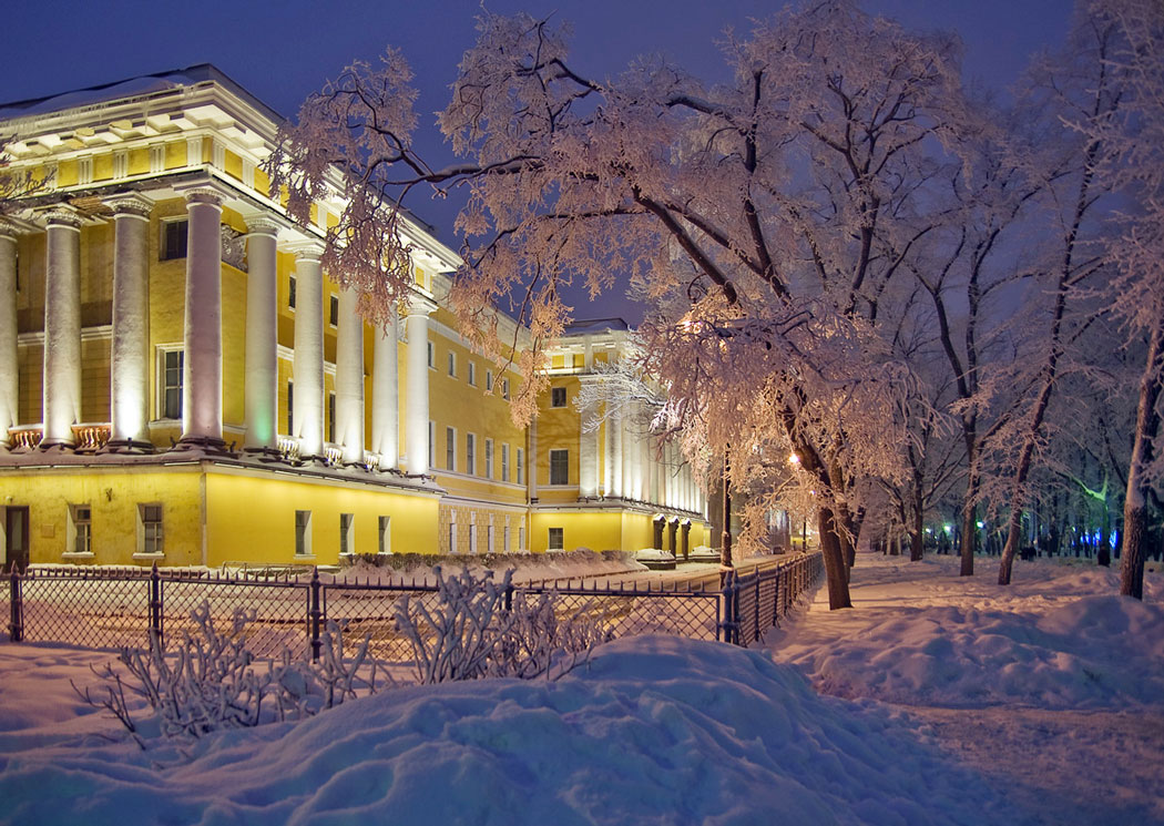 фото "Зимний вечерний свет" метки: пейзаж, город, зима