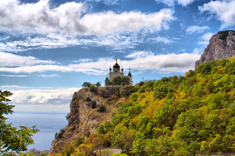 photo "Foros Church" tags: architecture, landscape, autumn