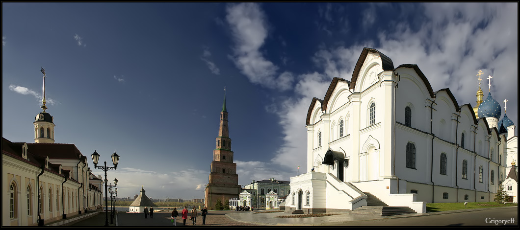 photo "Kazan. View of the Tower Syuyumbike, Annunciation Cathedral" tags: architecture, landscape, 