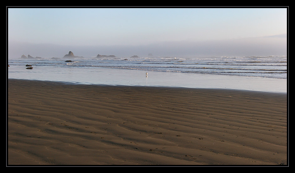 фото "Волны переходящие в волны" метки: пейзаж, вода, закат