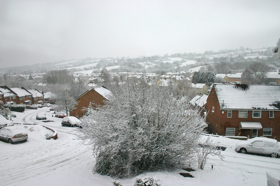 photo "England in snow." tags: city, 