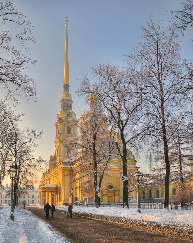 фото "Петропавловский собор" метки: пейзаж, город, зима