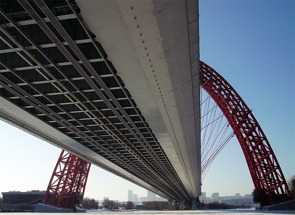 фото "Мост "Живописный" снизу" метки: архитектура, город, пейзаж, 