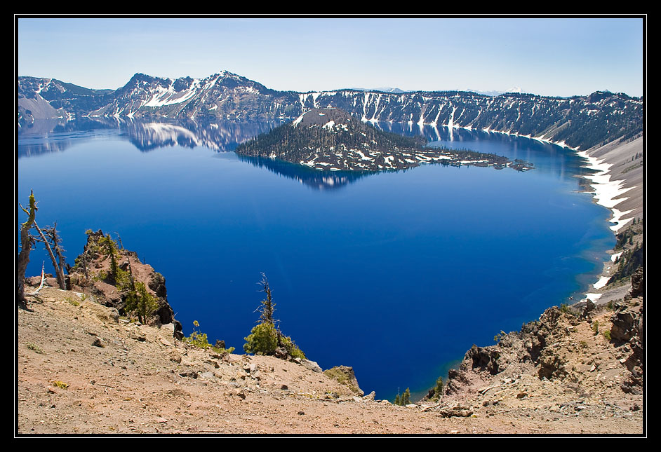 photo "Half of the lake" tags: landscape, mountains, water