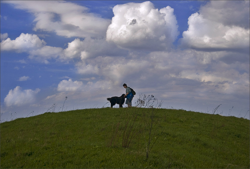 photo "two under the clouds" tags: landscape, genre, clouds