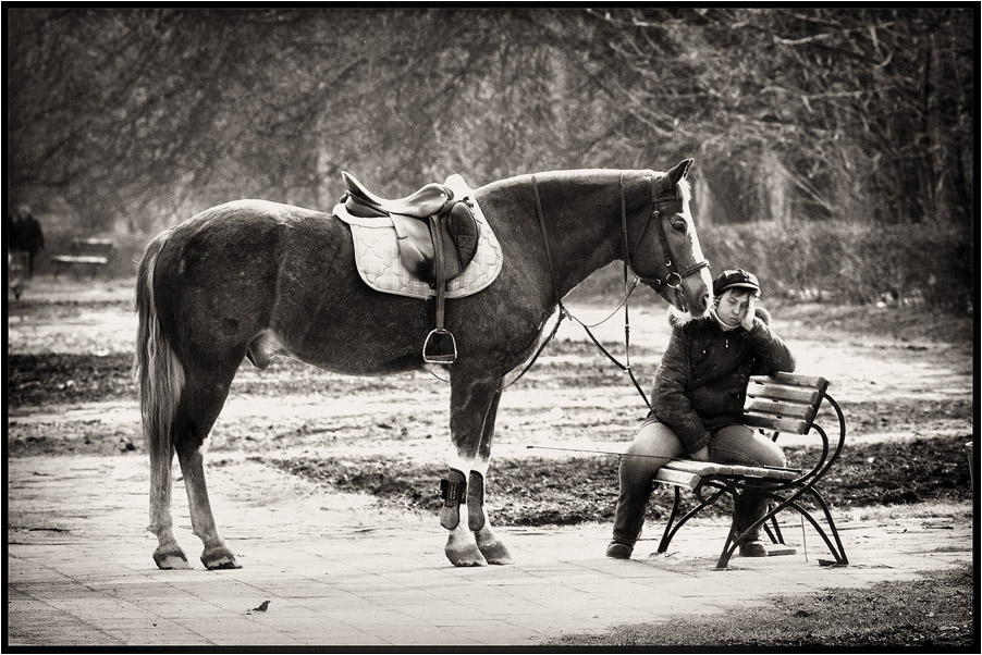 photo "***" tags: portrait, nature, pets/farm animals, woman