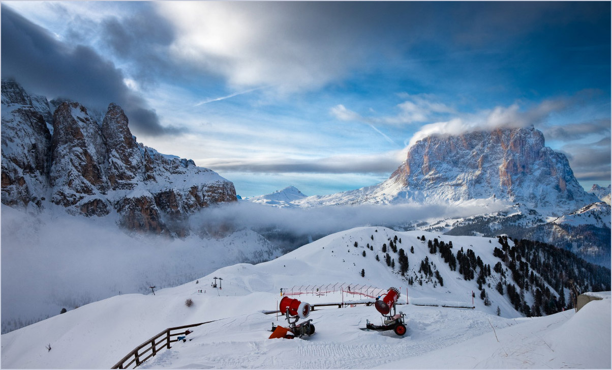 фото "Красная парочка" метки: пейзаж, горы, зима