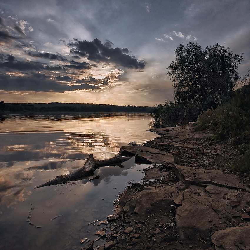 фото "Наедине с закатом-II" метки: пейзаж, вода